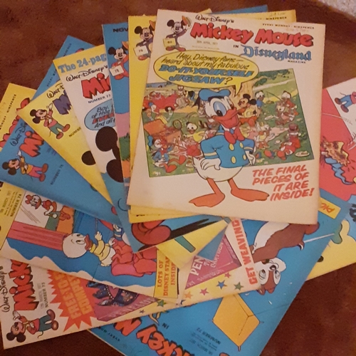 125A - Vintage Mickey Mouse comics 1970s.  Consecutive numbers 71 to 80

There may be some hand written pri... 