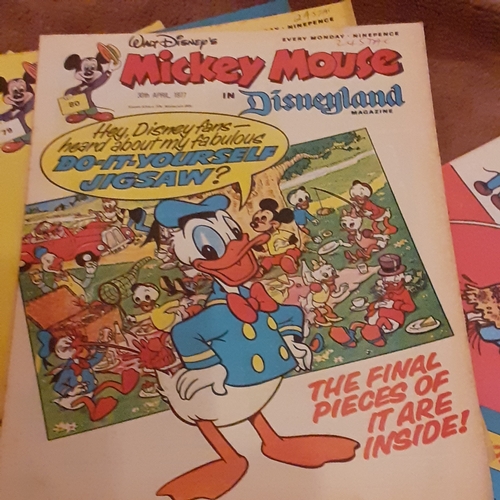 125A - Vintage Mickey Mouse comics 1970s.  Consecutive numbers 71 to 80

There may be some hand written pri... 