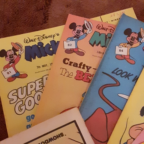 230A - Vintage Mickey Mouse comics 1970s.  Consecutive numbers 81 to 90

There may be some hand written pri... 