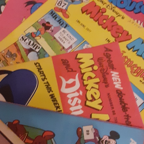 230A - Vintage Mickey Mouse comics 1970s.  Consecutive numbers 81 to 90

There may be some hand written pri... 