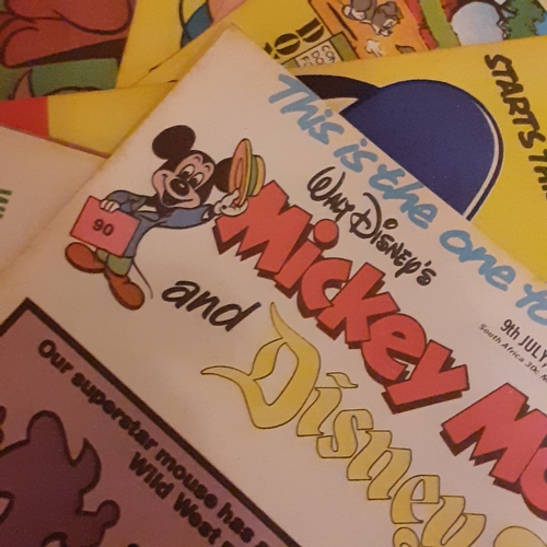 230A - Vintage Mickey Mouse comics 1970s.  Consecutive numbers 81 to 90

There may be some hand written pri... 