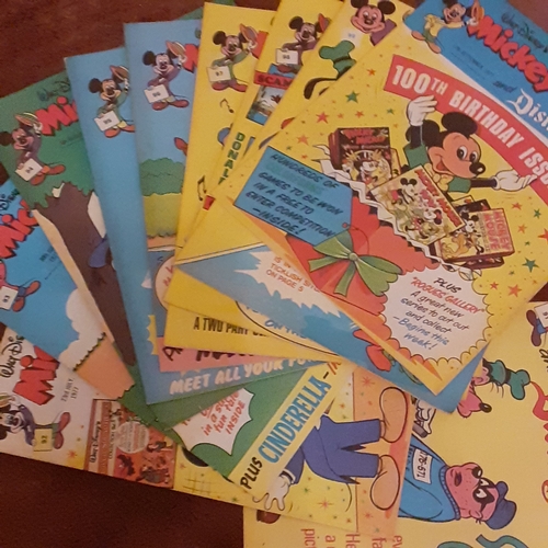 135A - Vintage Mickey Mouse comics 1970s.  Consecutive numbers 91 to 100

There may be some hand written pr... 