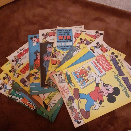 140A - Vintage Mickey Mouse comics 1970s.  Consecutive numbers 101 to 110. 

There may be some hand written... 