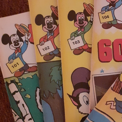 140A - Vintage Mickey Mouse comics 1970s.  Consecutive numbers 101 to 110. 

There may be some hand written... 