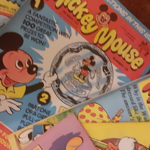 150A - Vintage Mickey Mouse comics 1970s.  Consecutive numbers 121 to 130 

There may be some hand written ... 