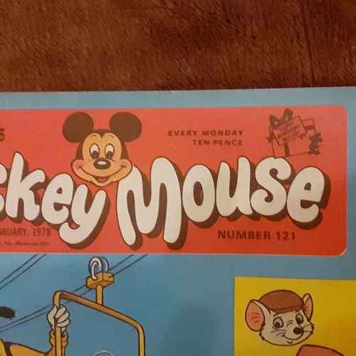 150A - Vintage Mickey Mouse comics 1970s.  Consecutive numbers 121 to 130 

There may be some hand written ... 