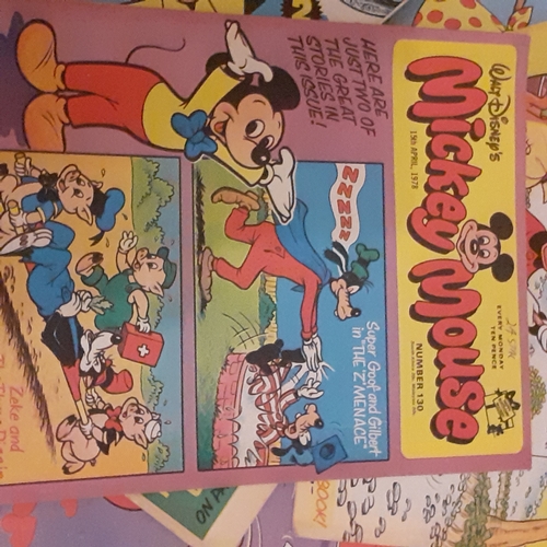 150A - Vintage Mickey Mouse comics 1970s.  Consecutive numbers 121 to 130 

There may be some hand written ... 