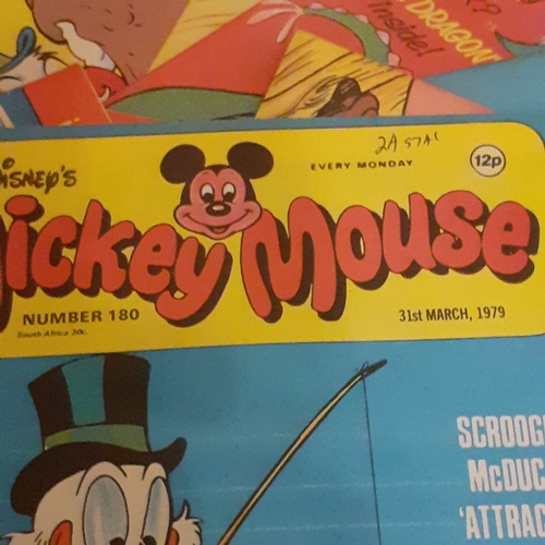 170A - Vintage Mickey Mouse comics 1970s.  Consecutive numbers 171 to 180

There may be some hand written p... 