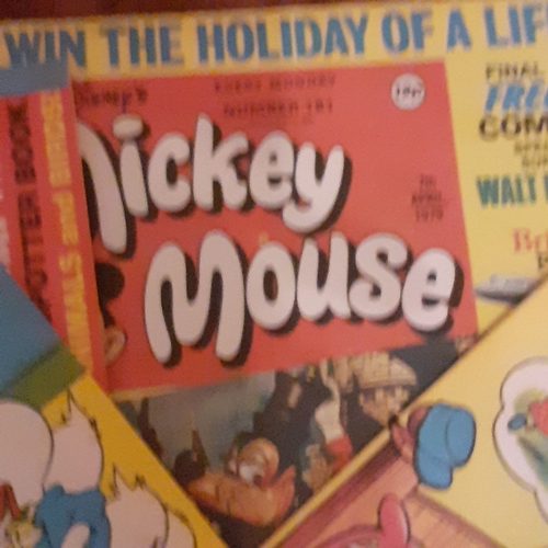 175A - Vintage Mickey Mouse comics 1970s.  Consecutive numbers 181 to 190

There may be some hand written p... 