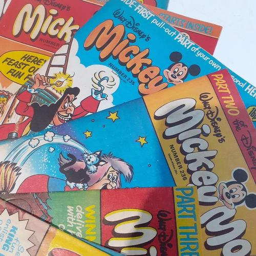 200A - Vintage Mickey Mouse comics 1980s.  Consecutive numbers 231 to 247

There may be some hand written p... 