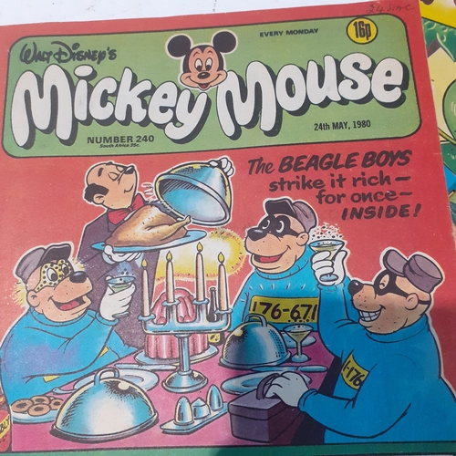 200A - Vintage Mickey Mouse comics 1980s.  Consecutive numbers 231 to 247

There may be some hand written p... 