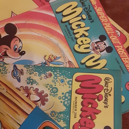 185A - Vintage Mickey Mouse comics 1970s.  Consecutive numbers 201 to 210

There may be some hand written p... 