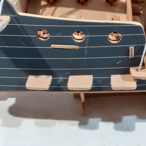 197 - Model pirate ship. Made up complete. Nice detail