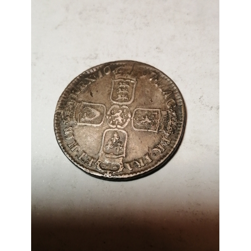 37A - 1697 William III shilling in good very fine condition