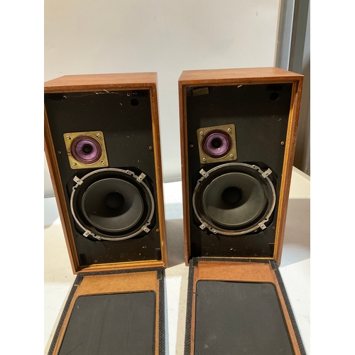 274 - Large Linton 2 wharfdale speakers approx 19” high - tested and working