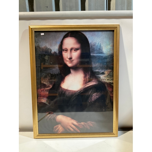 299 - Now we know where the real one is!!! Print of the famous Mona Lisa - 68cm x 86cm