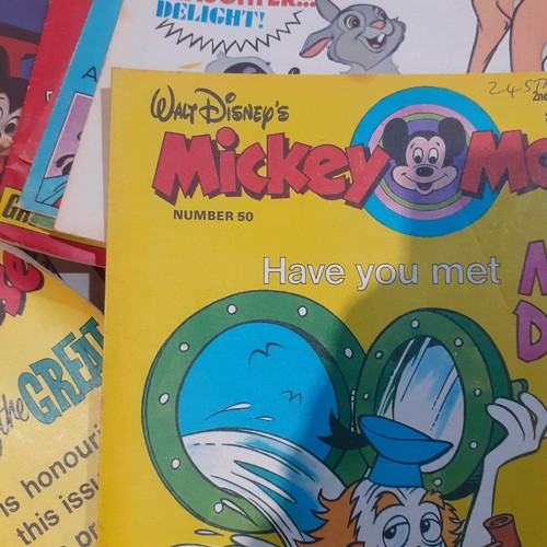 10A - Quantity of vintage Mickey Mouse comics 1970s numbers 15 to 50 with numbers 46, 19, 20 and 21 missin... 