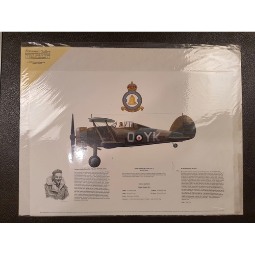 320 - 2 pictures of planes Gloster Gladiator & Handley Page Hampden size : 45 by 35cm