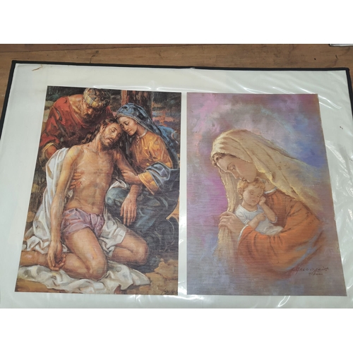 327 - 2 religious pics - size 35cm by 50cm