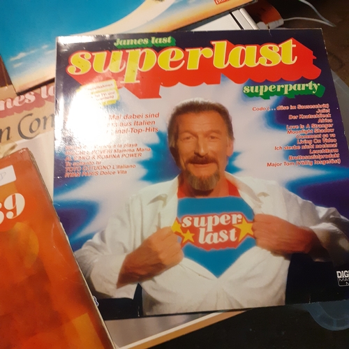 18 - A quantity of 10 James Last LPs. Including  Roses from the South, Superlast, Non stop dancing and mo... 