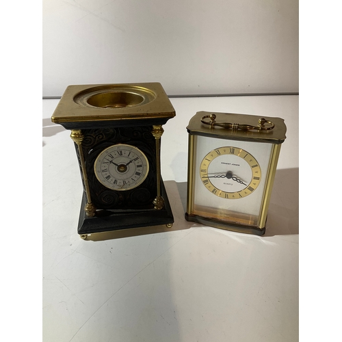 29 - Ernest Jones & one other decorative mantle clock