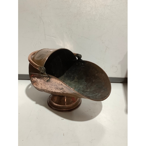 86 - Copper coal scuttle