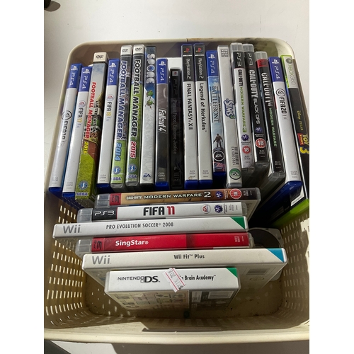 111 - Selection of PlayStation two and four games to include FIFA 17 FIFA 19 football manager, 2016 Plus l... 