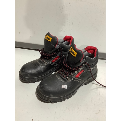 426 - Pair of black hammer, steel toe capped safety boots