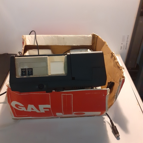 12 - Vintage Gaf projector. Sold as spares or repairs.