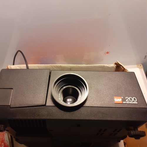 12 - Vintage Gaf projector. Sold as spares or repairs.