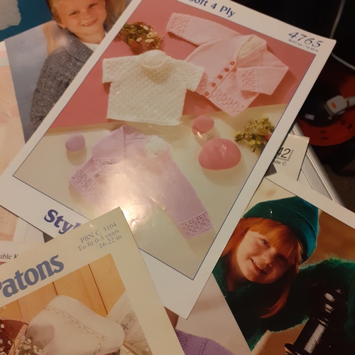 20 - A quantity of approx 25 vintage knitting patterns mostly baby and children