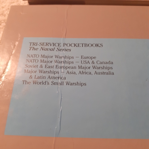 9 - Tri service books x 3. NATO major warships plus Eastern Europe major combat aircraft. Good condition... 