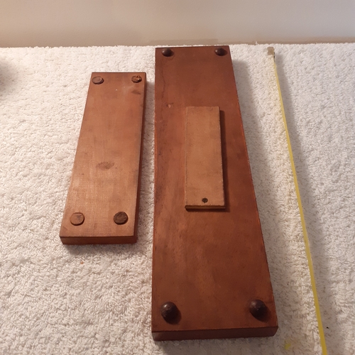8 - 2 cribbage boards. The larger one is Jaques of London. Good condition.