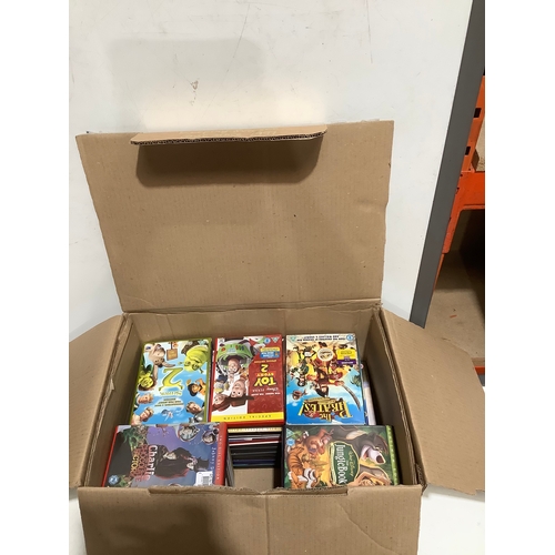 112 - Large box of mainly children’s dvds