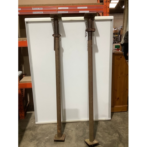 38 - Pair of 5 foot (but extendable) Acro joist supports