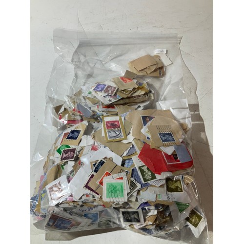 92 - Bag of used postage stamps