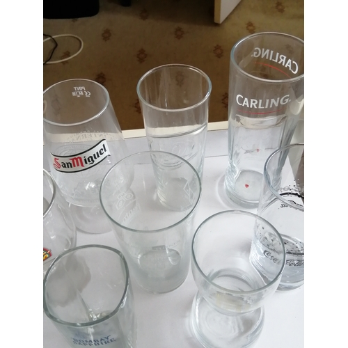 41A - Collection of pub drinking glasses