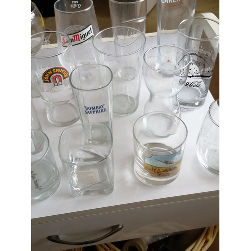 41A - Collection of pub drinking glasses