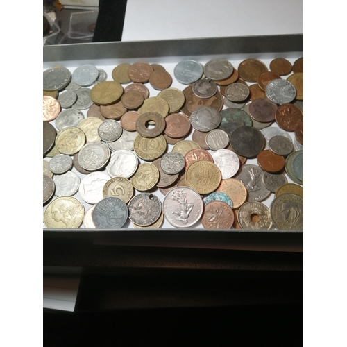 39A - Box of mixed coinage (silver noted)