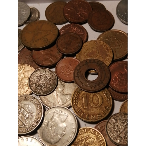 39A - Box of mixed coinage (silver noted)