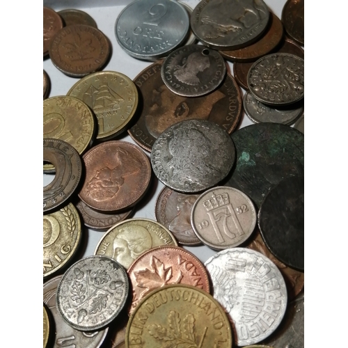 39A - Box of mixed coinage (silver noted)