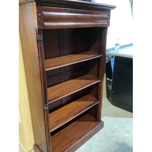 22 - Nice looking veneered bookshelf - 180cm high x 85cm wide