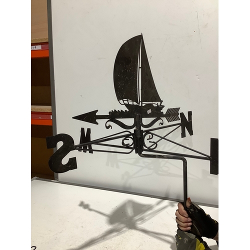 29 - Nautical style weathervane with mounting bracket