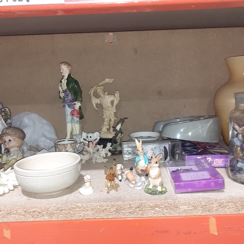 477 - Large quantity of small items including China and ceramic ornaments, figurines, vases, homeware and ... 