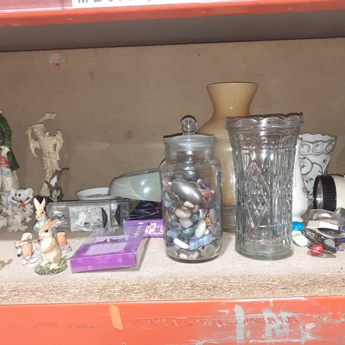 477 - Large quantity of small items including China and ceramic ornaments, figurines, vases, homeware and ... 