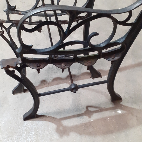 12 - Cast iron bench ends