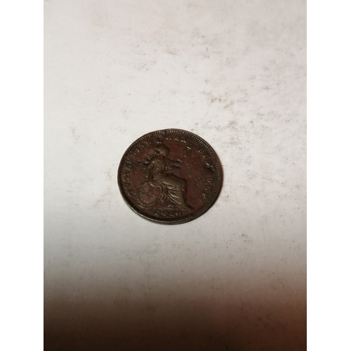 37A - 1827 George IV third farthing in very fine condition