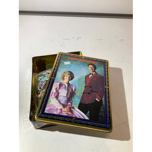 40 - Vintage Waddingtons Prince Charles jigsaw in metal tin