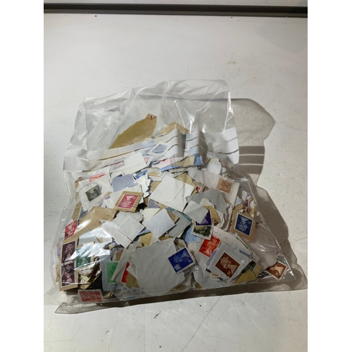89 - Bag of used postage stamps