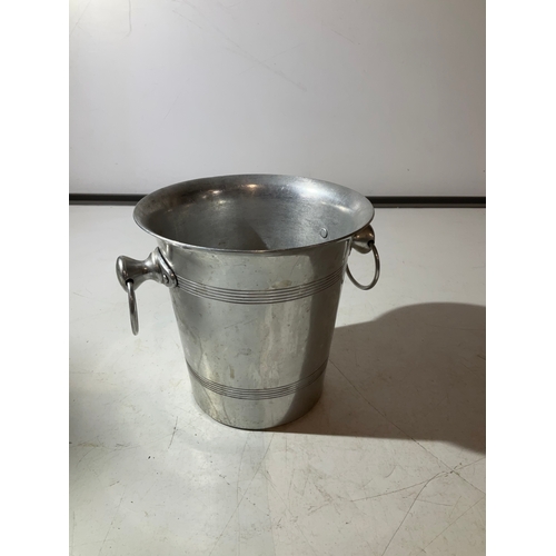 102 - Silver coloured wine bucket